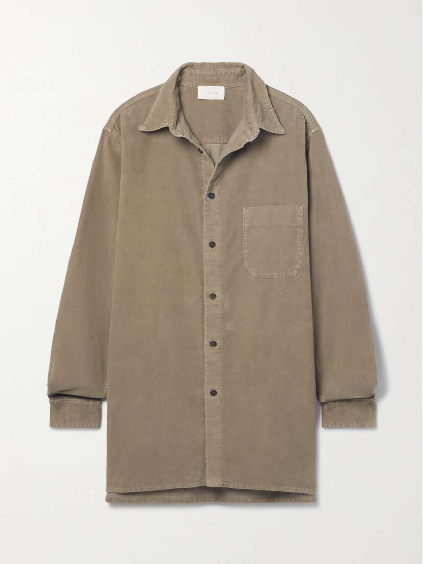 The Row Idro Oversized Cotton-blend Corduroy Shirt