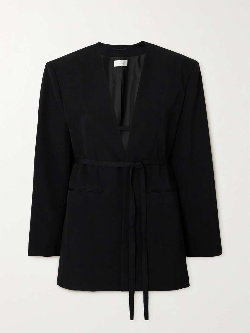 The Row Clio Belted Wool Blazer
