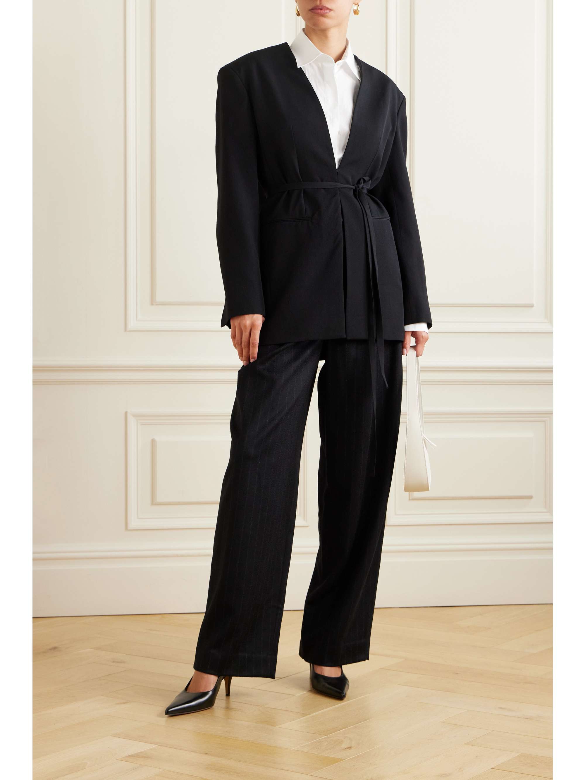 THE ROW Clio belted wool blazer | NET-A-PORTER