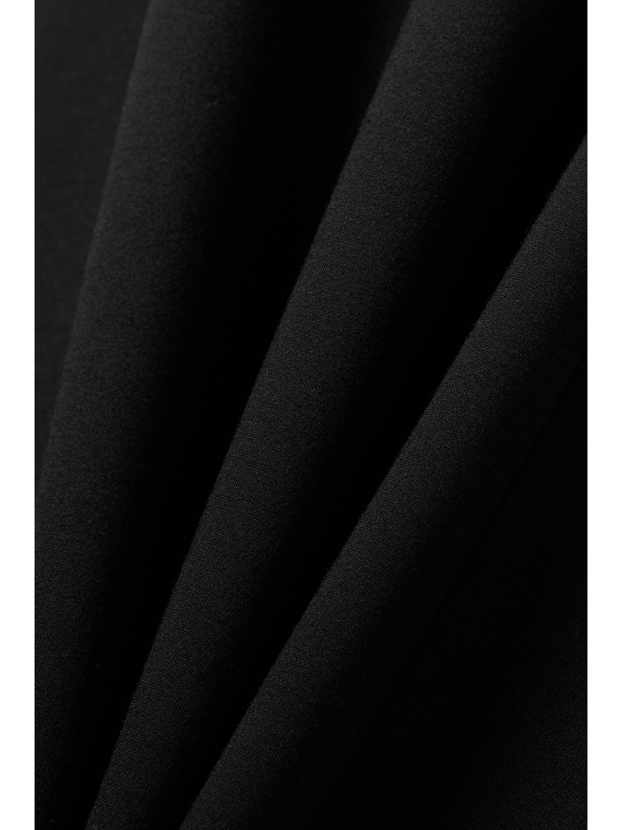 The Row Flores Asymmetric Scuba Maxi Skirt In Black