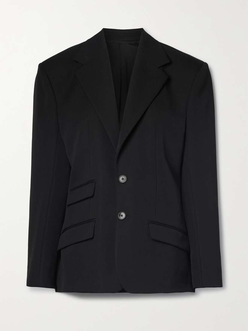The Row Halm Grain De Poudre Wool Blazer