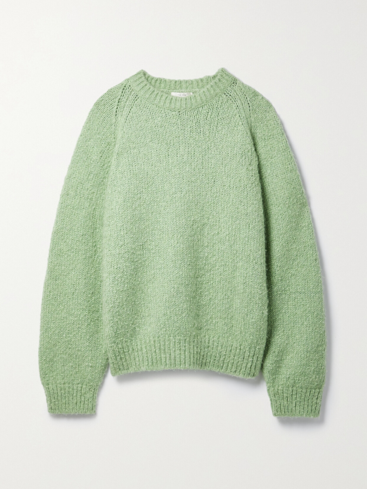 The Row Druna Cashmere Sweater In Green