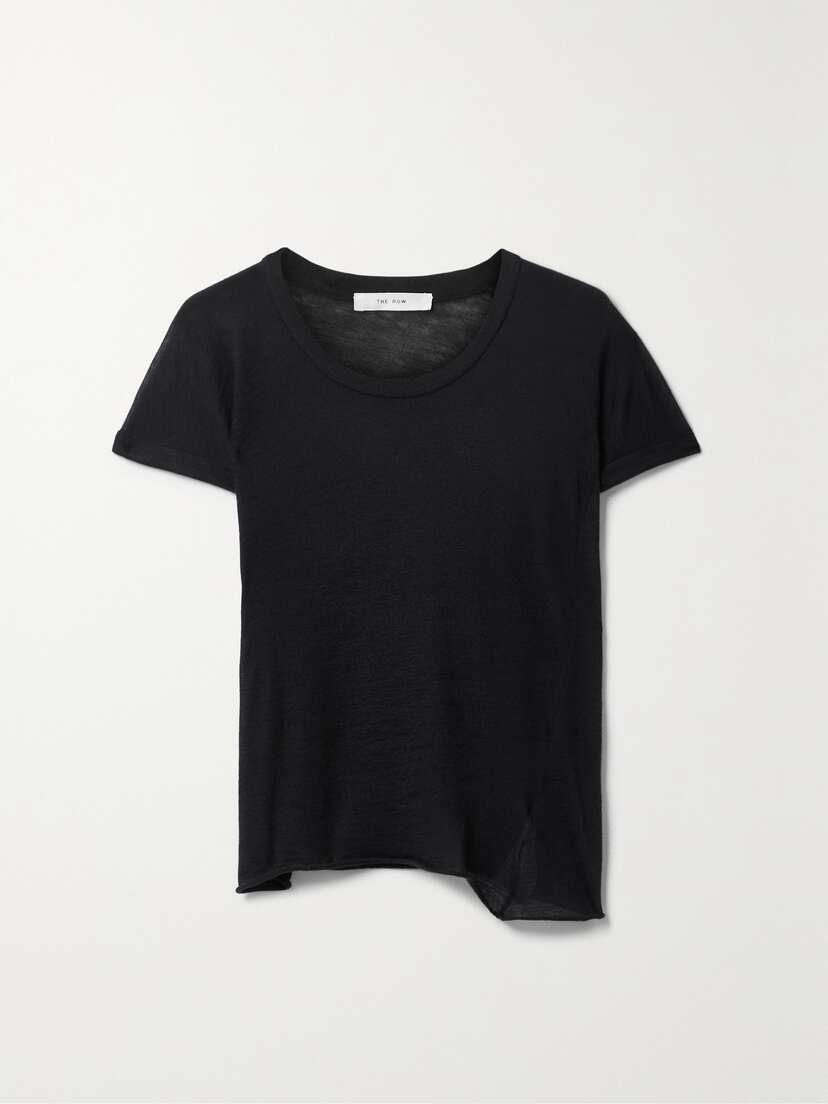 The Row Analyn Asymmetric Cashmere T-shirt