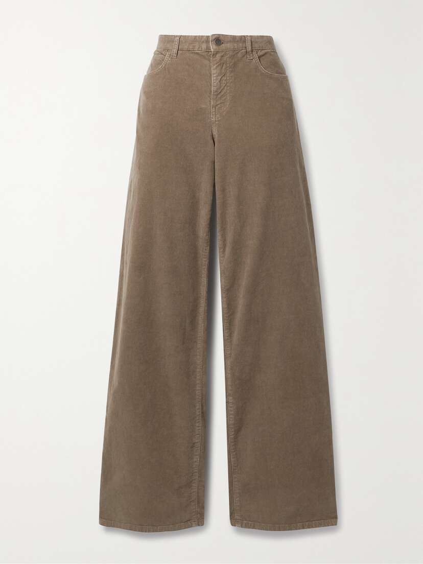 The Row Eglitta Cotton-blend Corduroy Straight-leg Pants