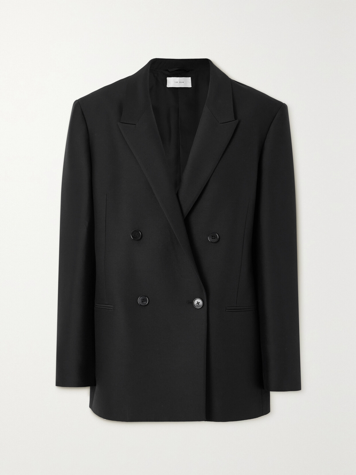 The Row - Wilsonia Double-breasted Wool And Silk-blend Blazer - Black