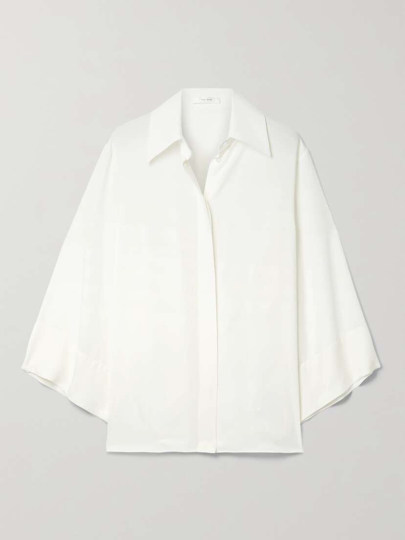 The Row Malvina Silk-crepe Shirt