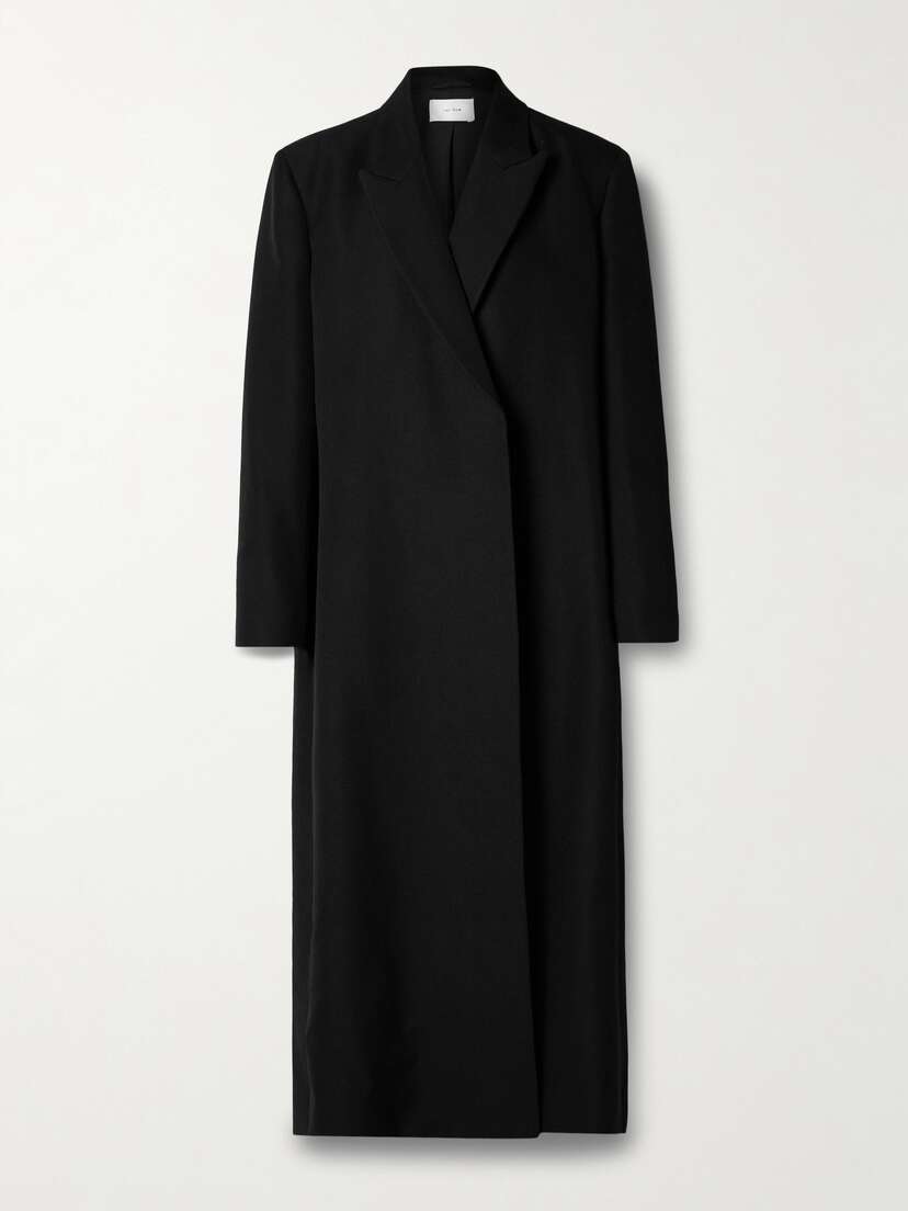 The Row Cassiopea Oversized Grain De Poudre Wool And Mohair-blend Coat