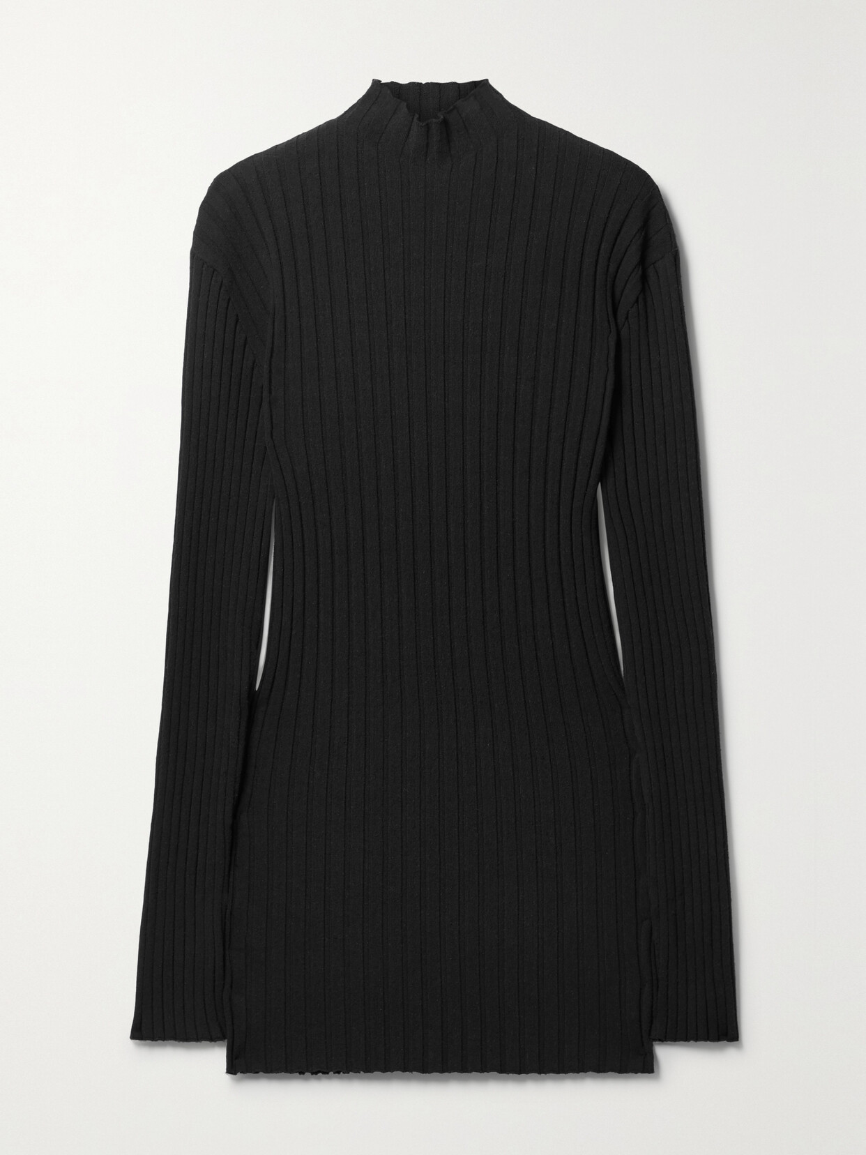 The Row Deidree Ribbed Silk Sweater - Black