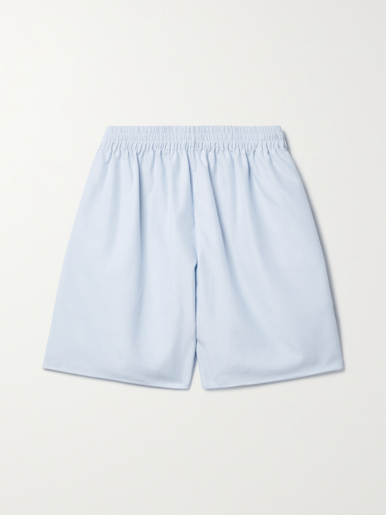 Shop The Row Gunther Cotton Shorts In Blue