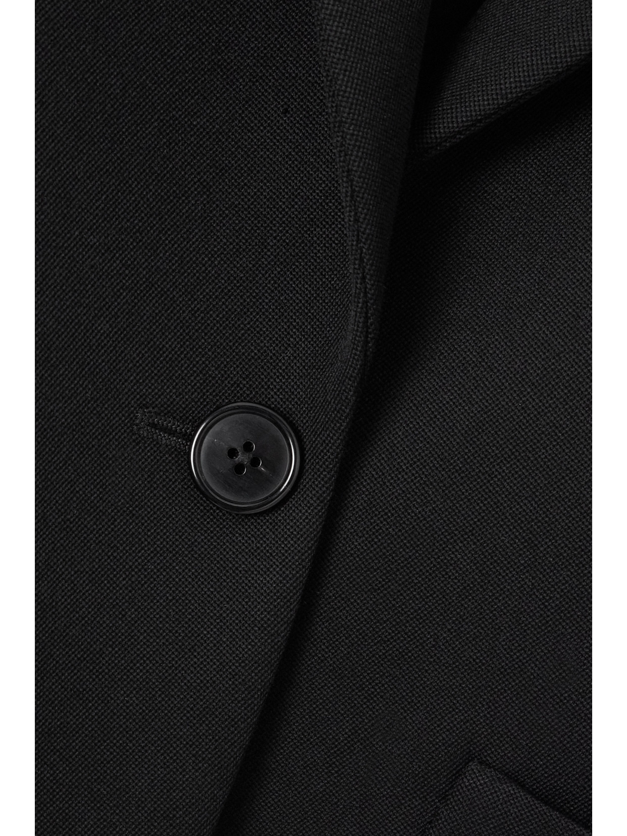 The Row Grain De Poudre Wool Blazer In Black