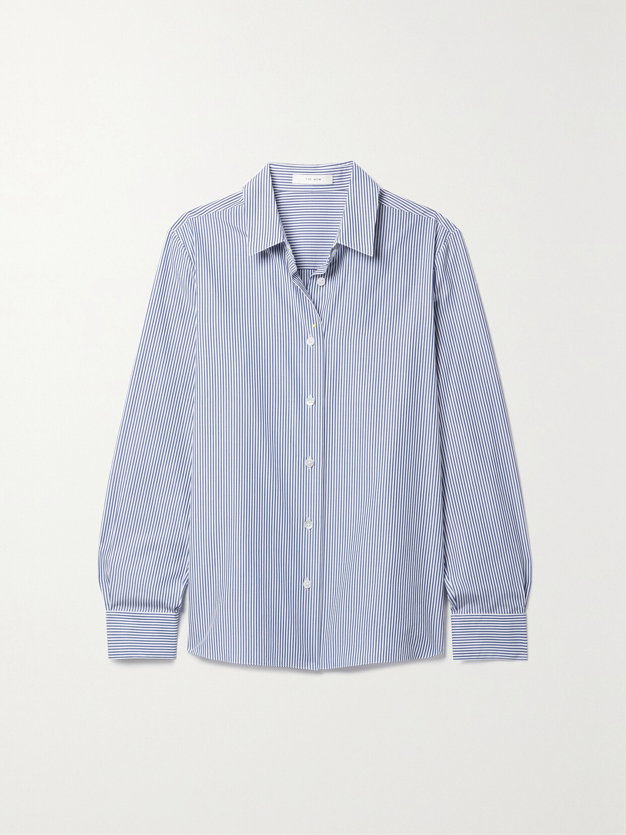 The Row Sadie Striped Cotton-poplin Shirt - Blue