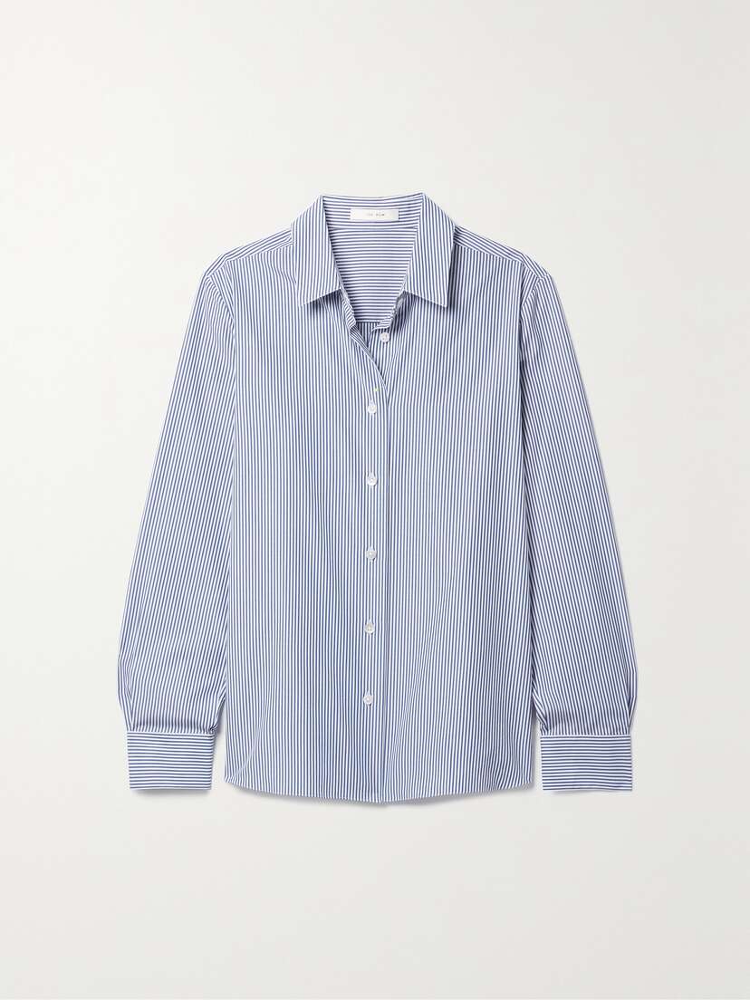 The Row Sadie Striped Cotton-poplin Shirt
