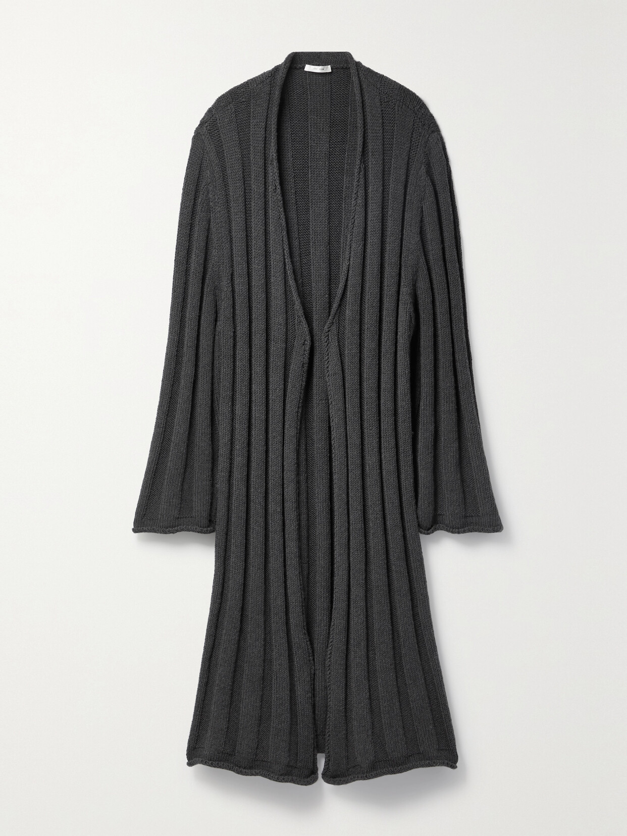 The Row - Dorlence Oversized Ribbed Wool-blend Cardigan - Gray