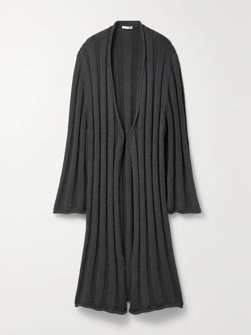 The Row Dorlence Oversized Ribbed Wool-blend Cardigan - x large