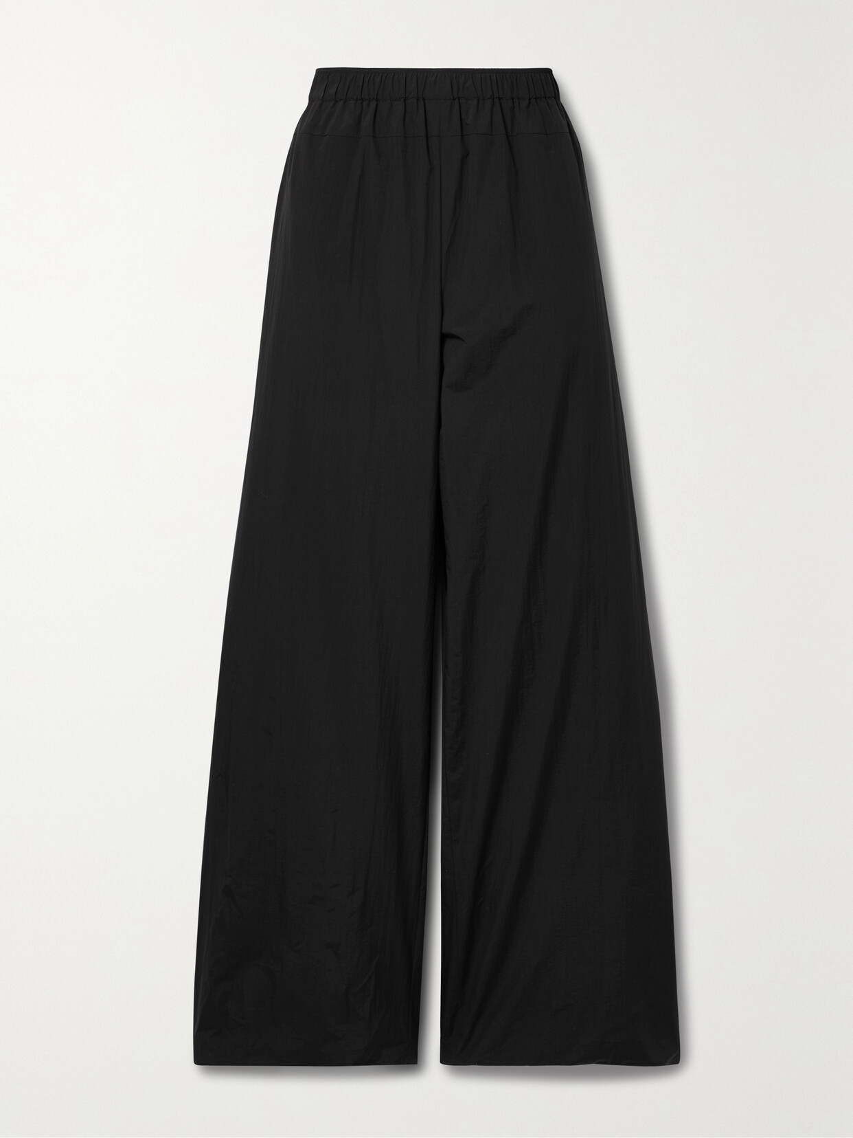 The Row Galante Wide-leg Shell Pants - Black