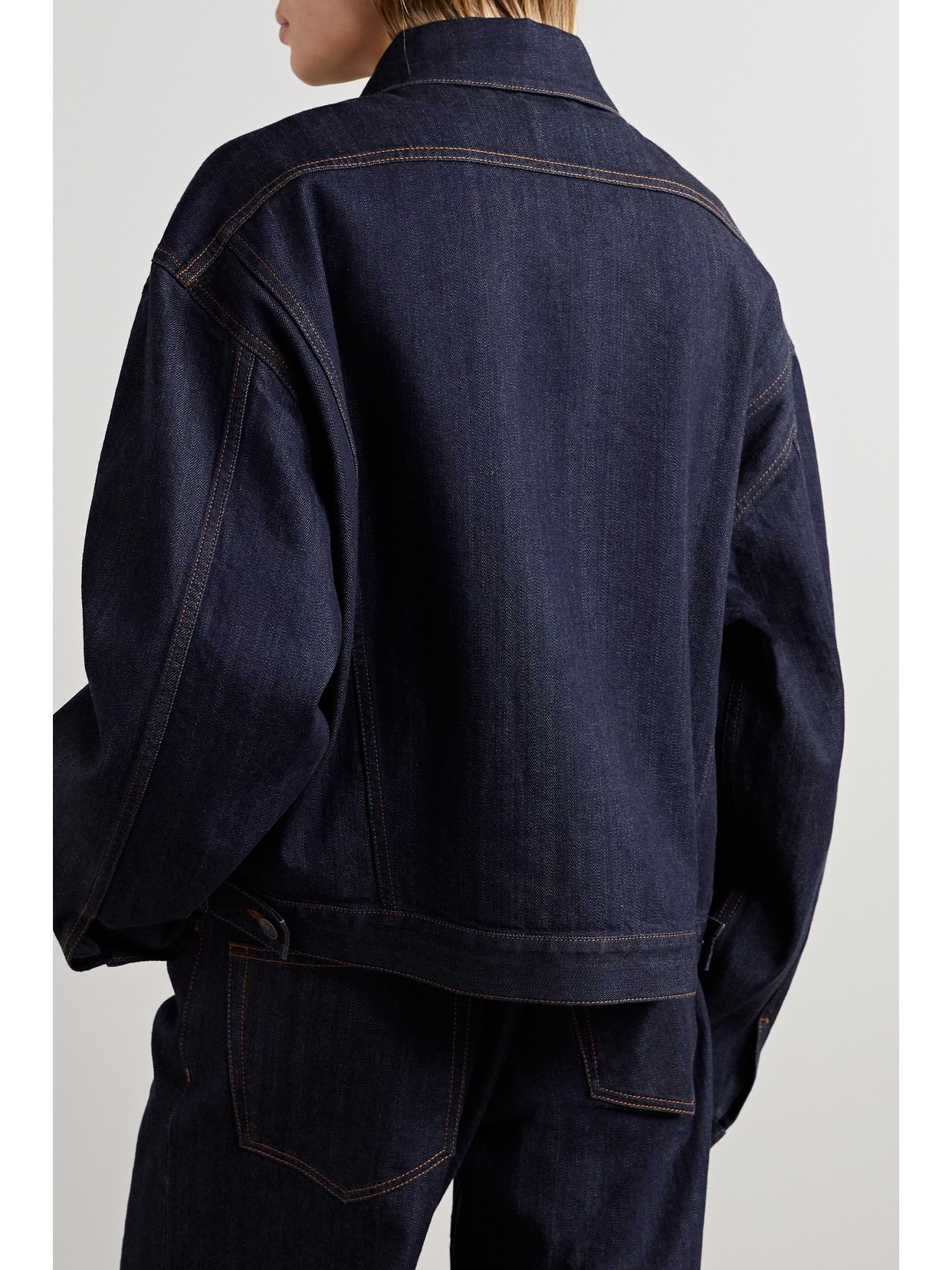 Shop The Row Ness Oversized Denim Jacket In Blue