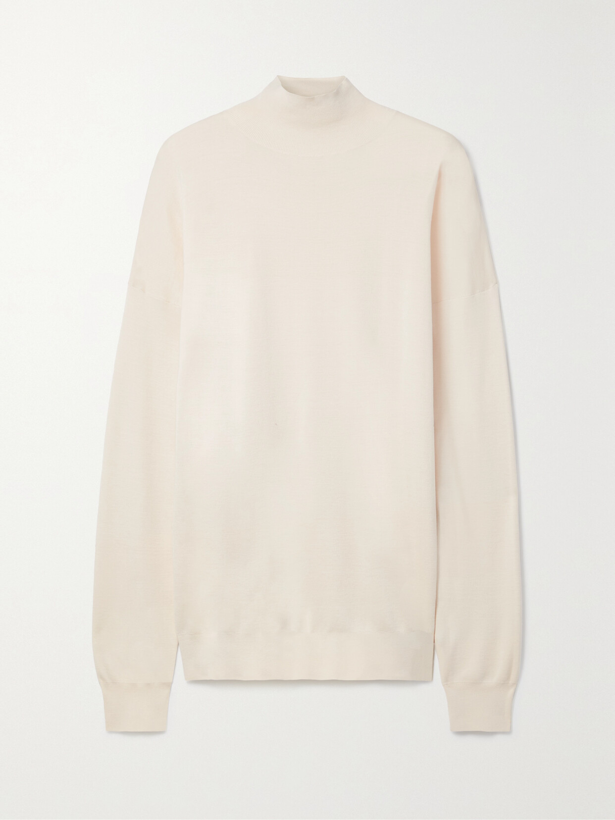 Shop The Row Diye Silk And Cotton-blend Sweater In White