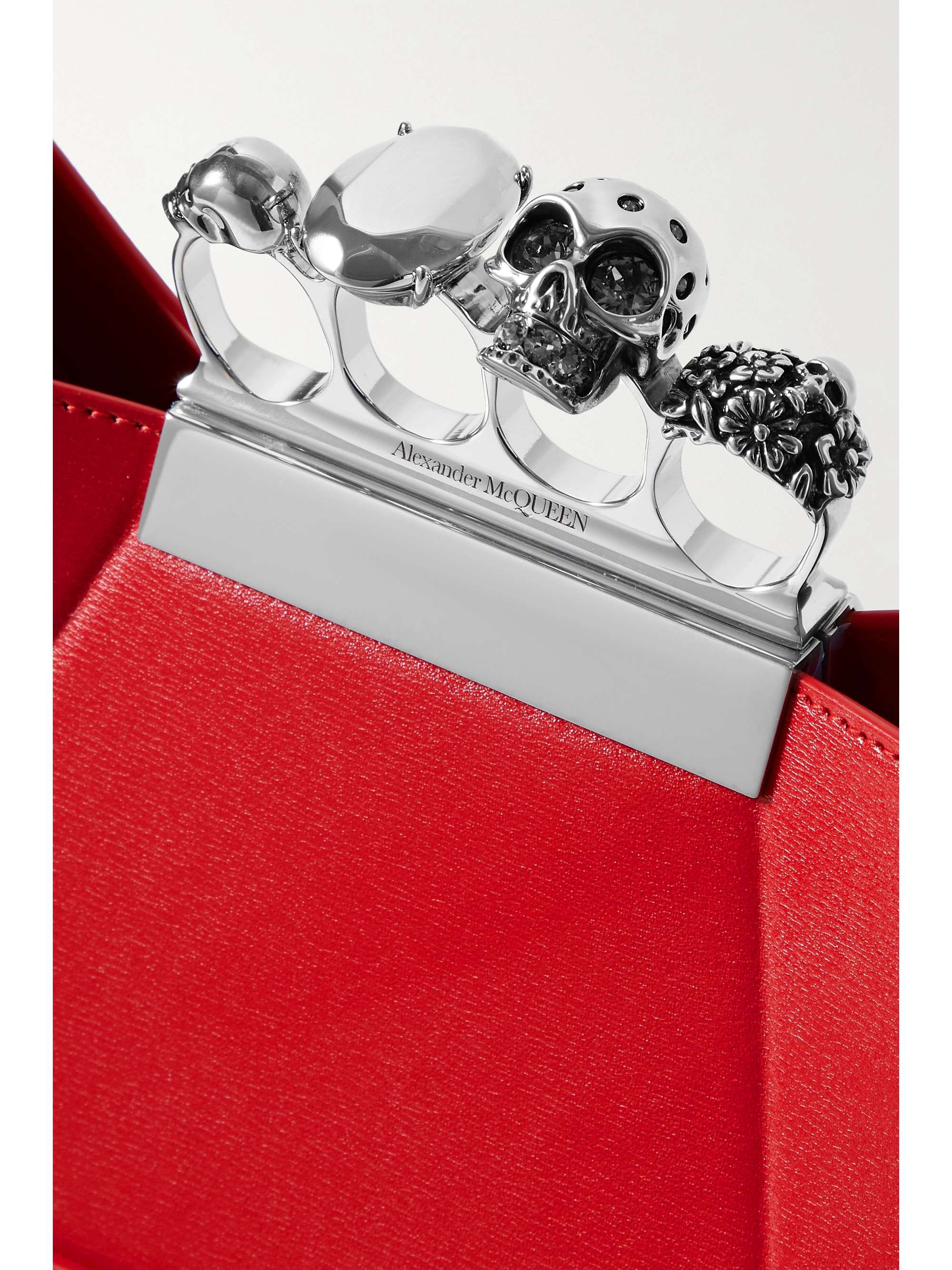 MCQUEEN Jewelled embellished leather tote