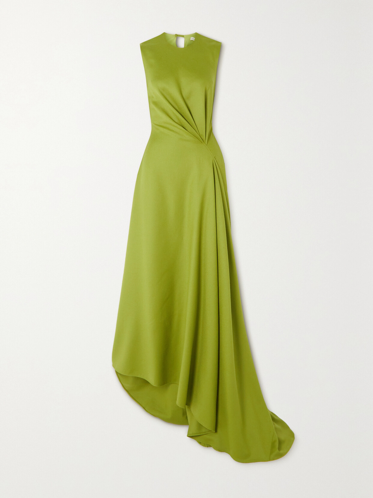 Emilia Wickstead - Neha Draped Asymmetric Wool Gown - Green