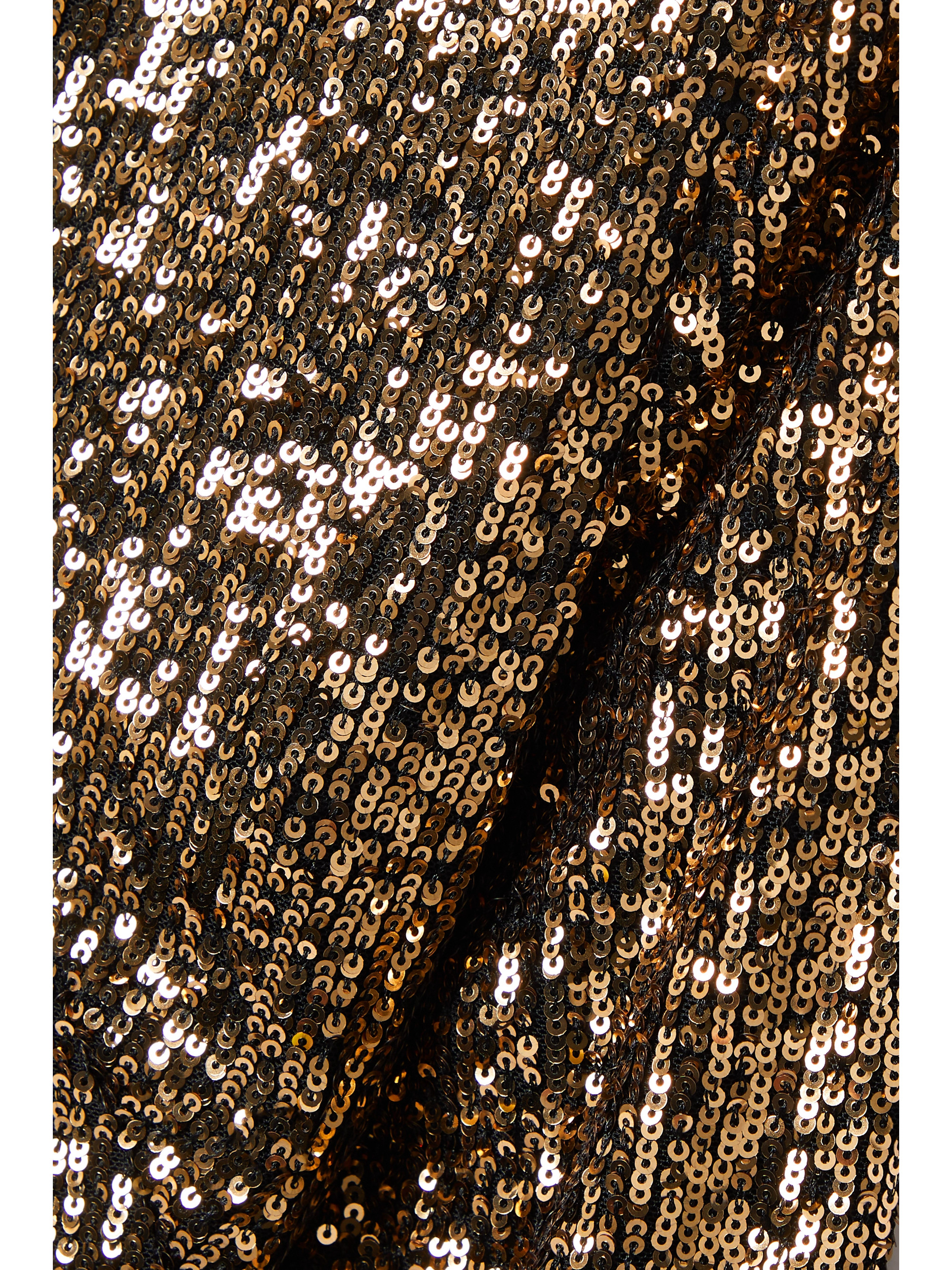 Cefinn Jacquetta asymmetric cutout sequined tulle midi dress thumbnail