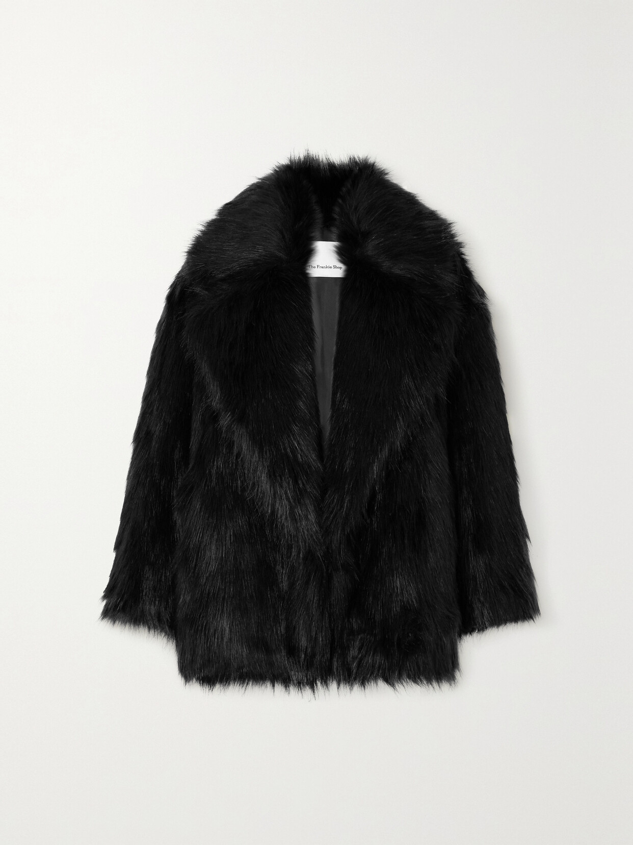 The Frankie Shop - Fallon Oversized Faux Fur Coat - Black