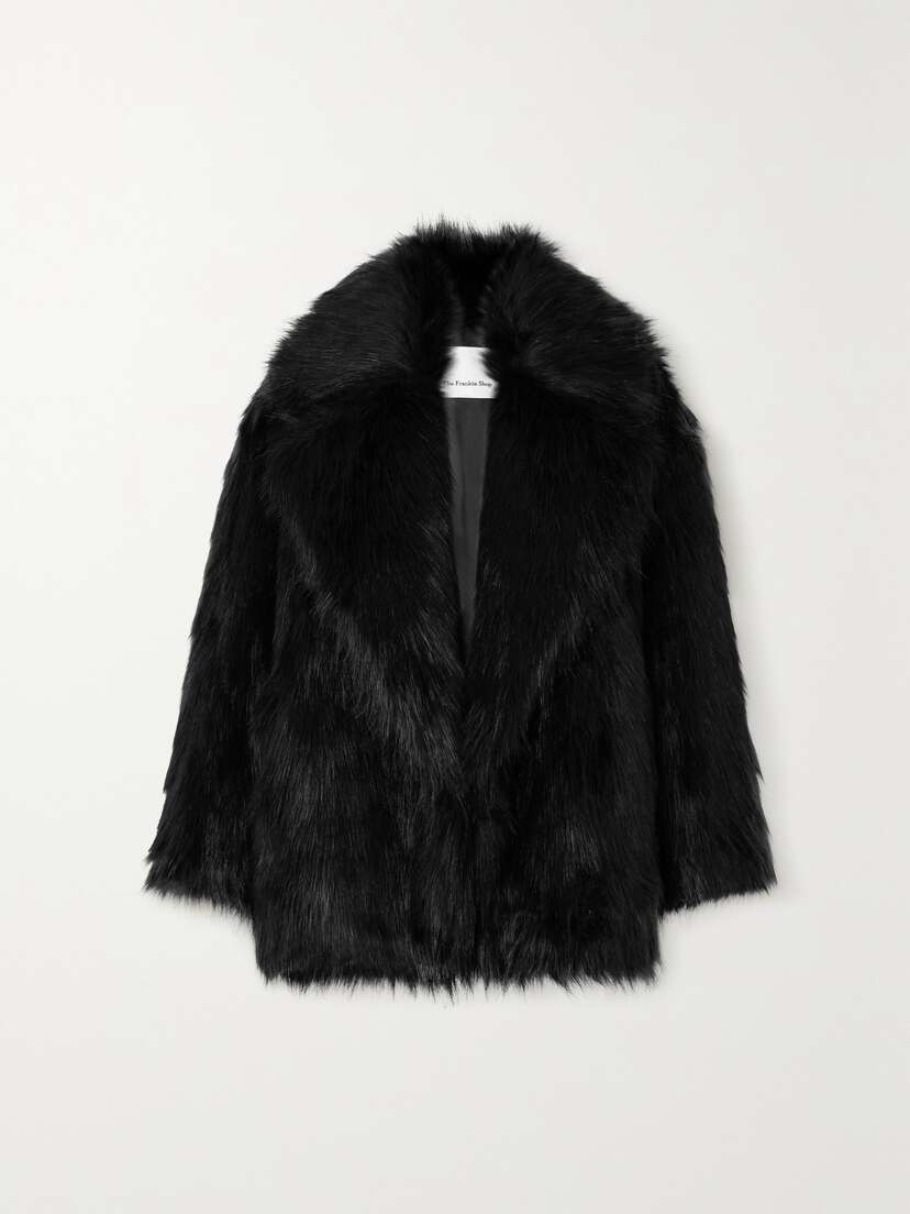 The Frankie Shop Fallon Oversized Faux Fur Coat