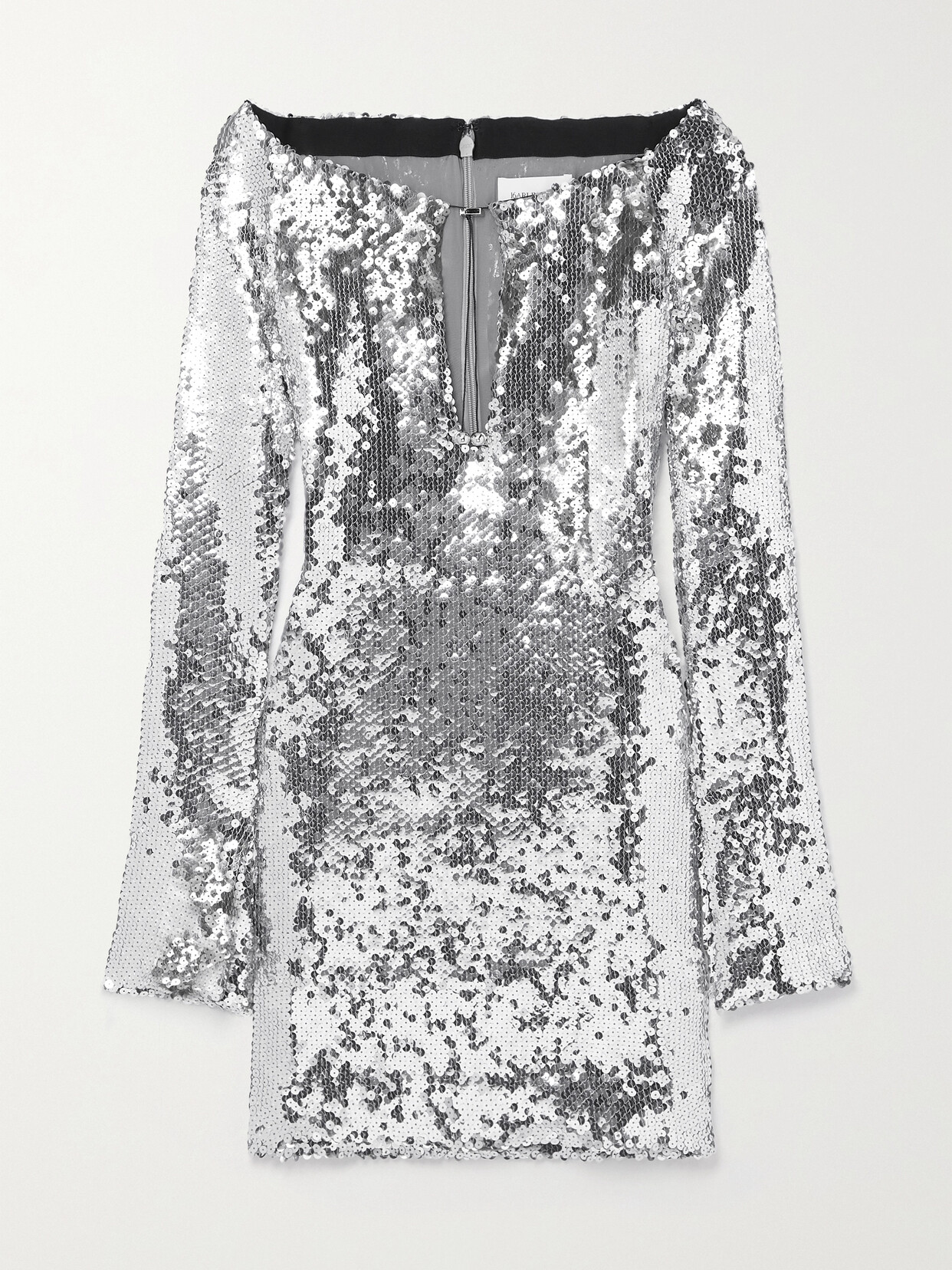 16ARLINGTON Solare Sequined Tulle Mini Dress - Silver