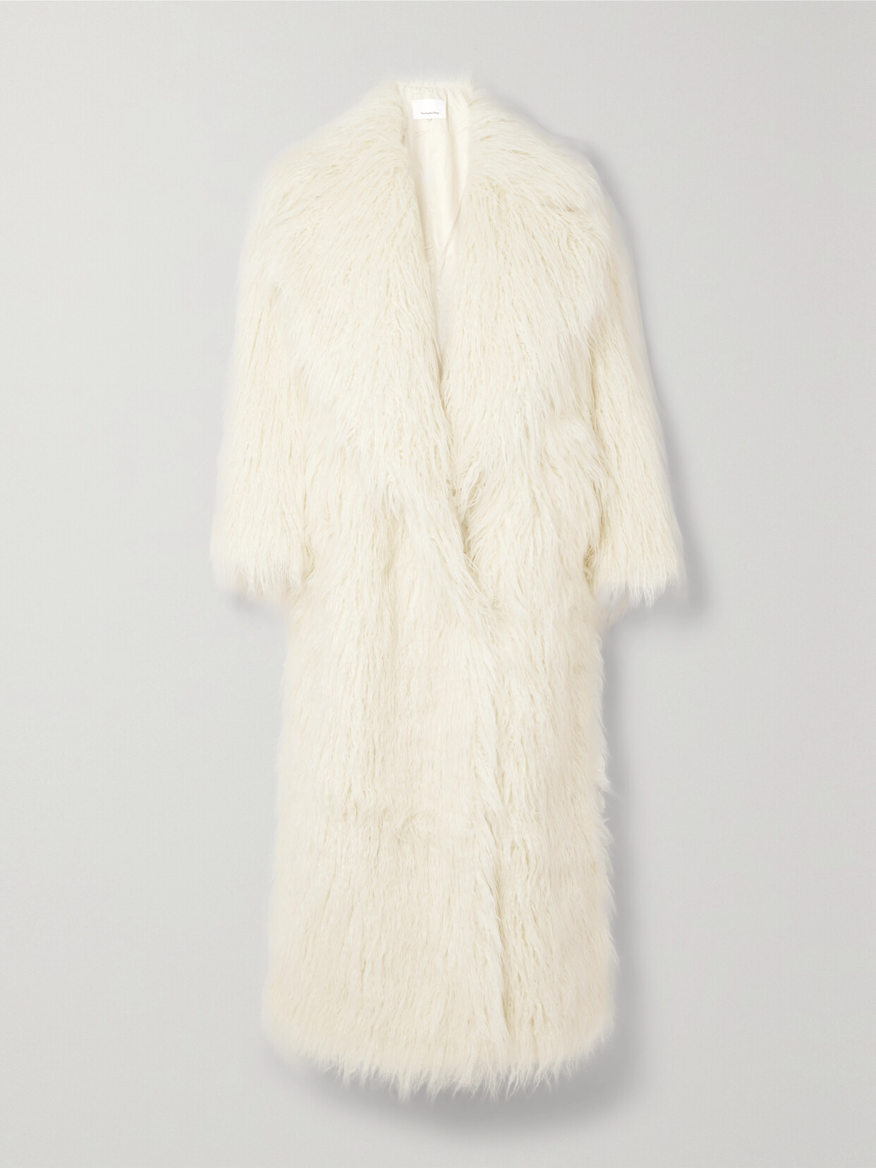 The Frankie Shop Nicole Faux Fur Coat In Off-white