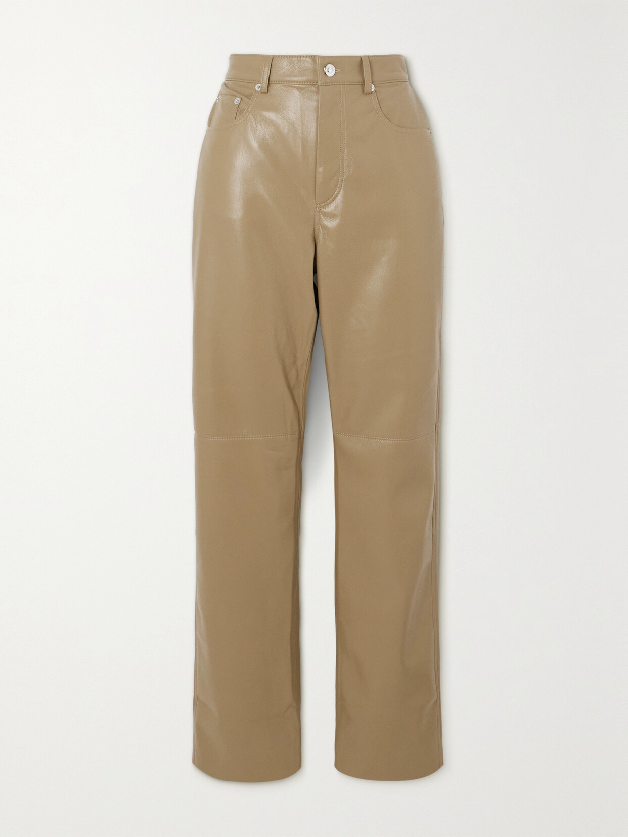 NANUSHKA + NET SUSTAIN VINNI CROPPED OKOBOR STRAIGHT-LEG PANTS