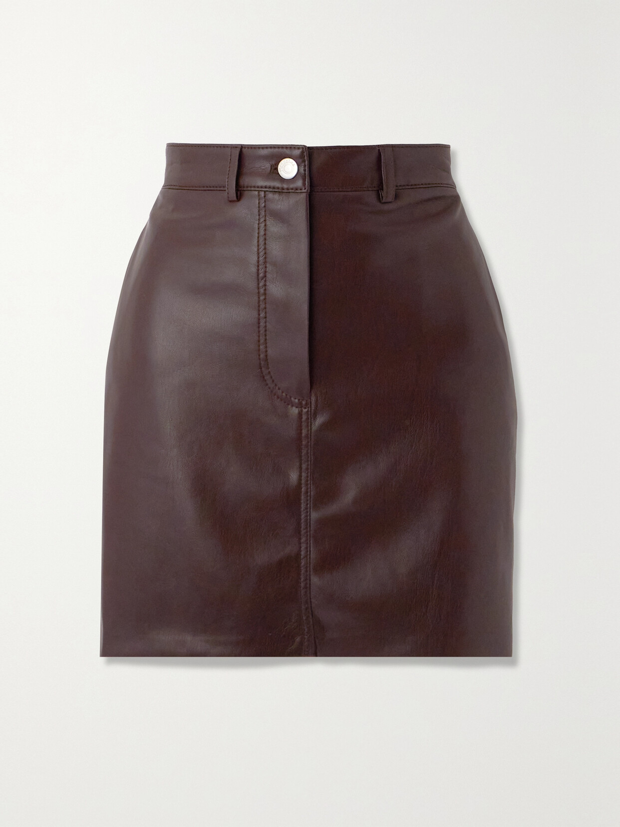 Nanushka - + Net Sustain Miray Okobor Mini Skirt - Brown