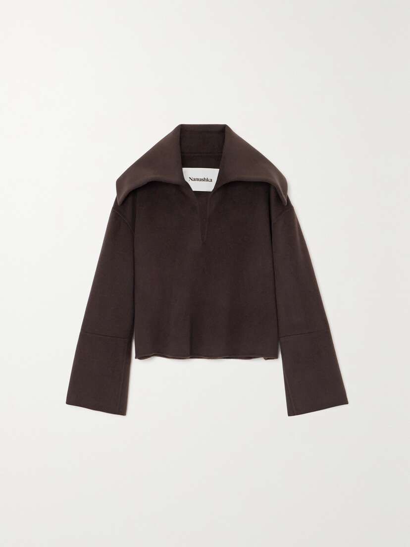 Nanushka Maxe Wool And Silk-blend Top