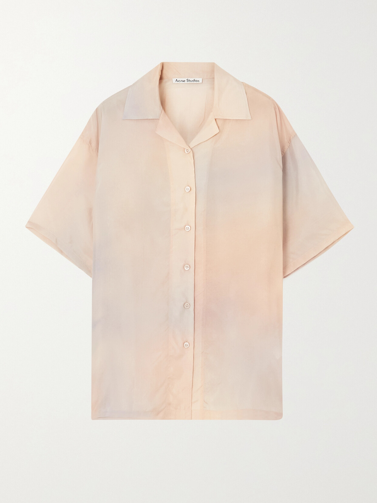 Acne Studios Silk-habotai Shirt In Pink