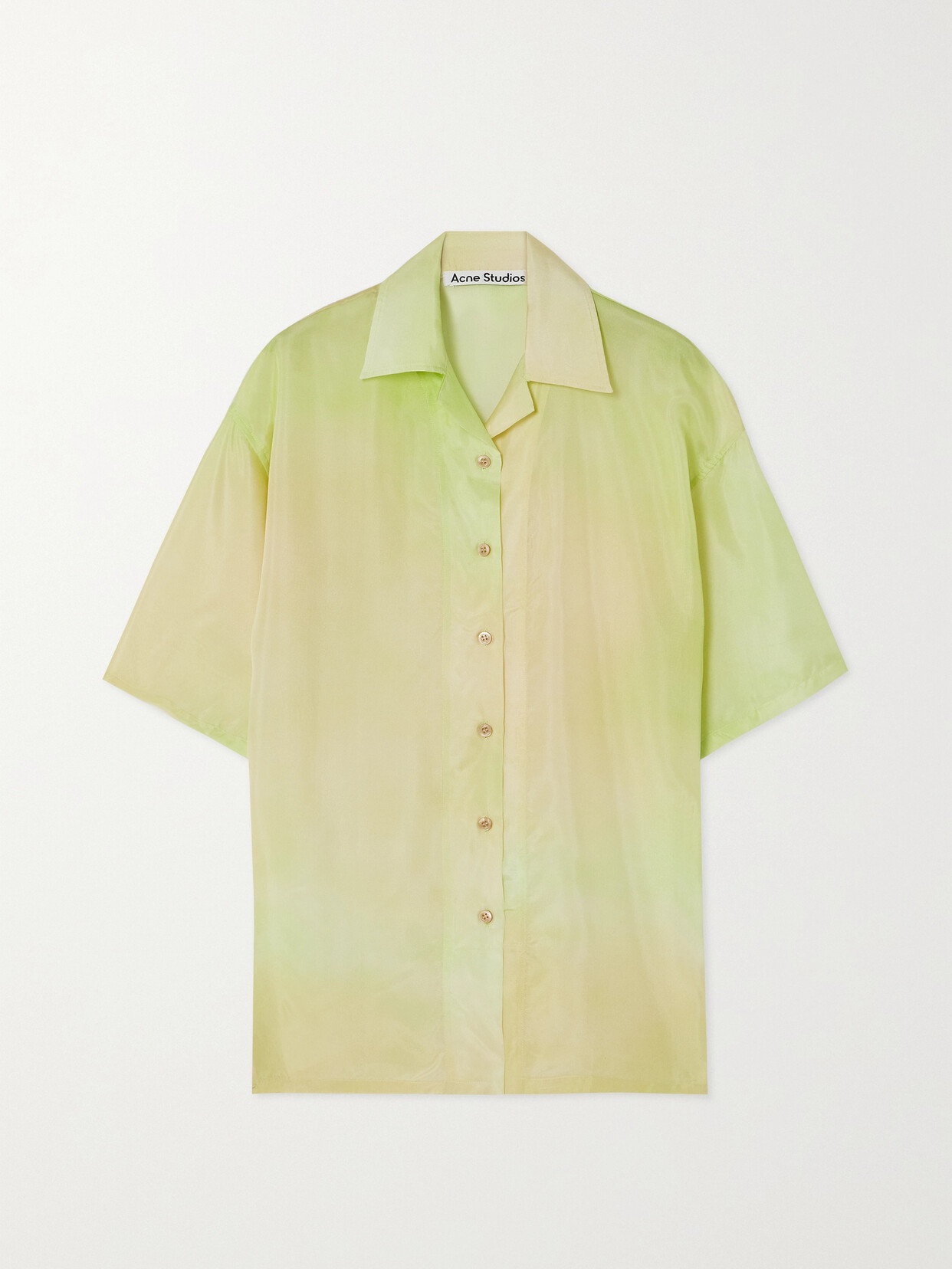 Acne Studios - Silk-habotai Shirt - Green