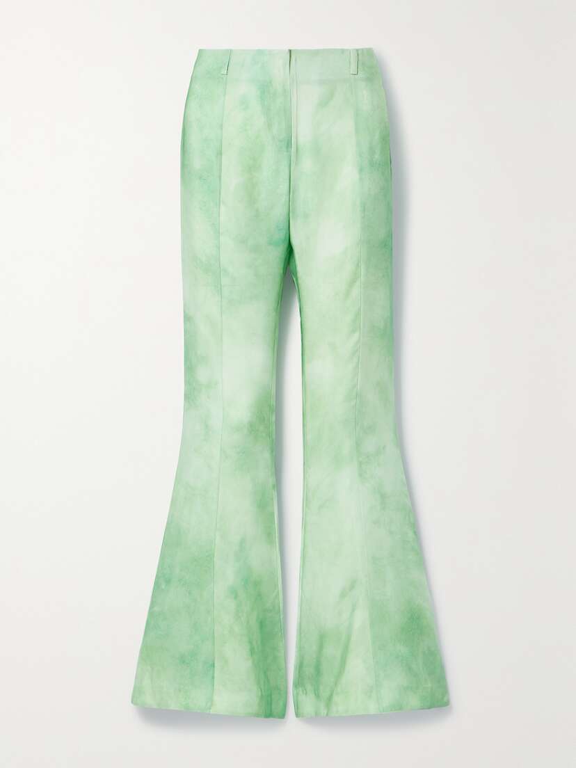 Acne Studios Flared Tie-dyed Twill Pants