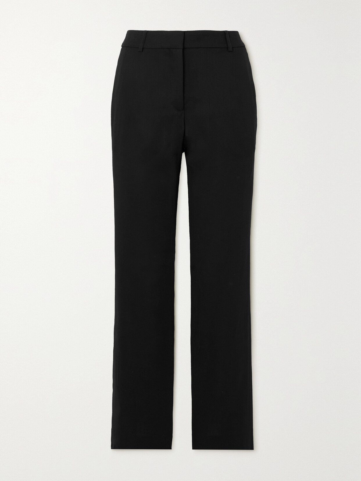 Acne Studios Zip-detailed Wool-blend Flared Pants - Black