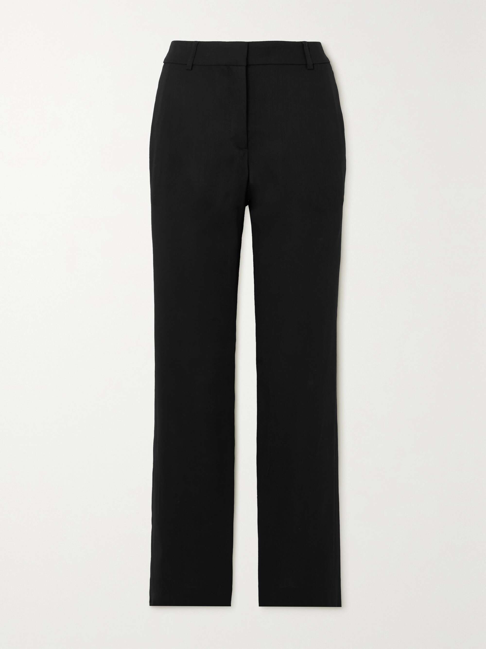 ACNE STUDIOS Zip-detailed wool-blend flared pants | NET-A-PORTER