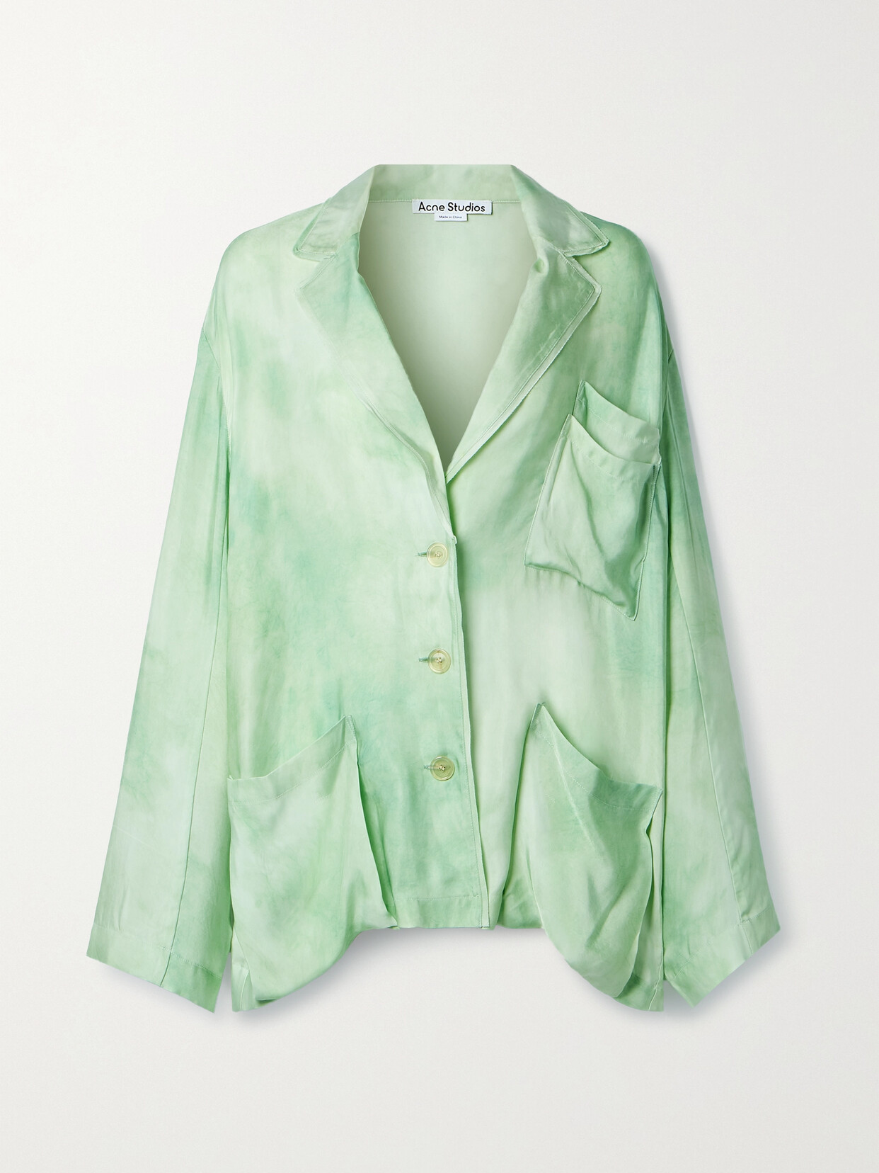 Acne Studios - Tie-dyed Twill Shirt - Green