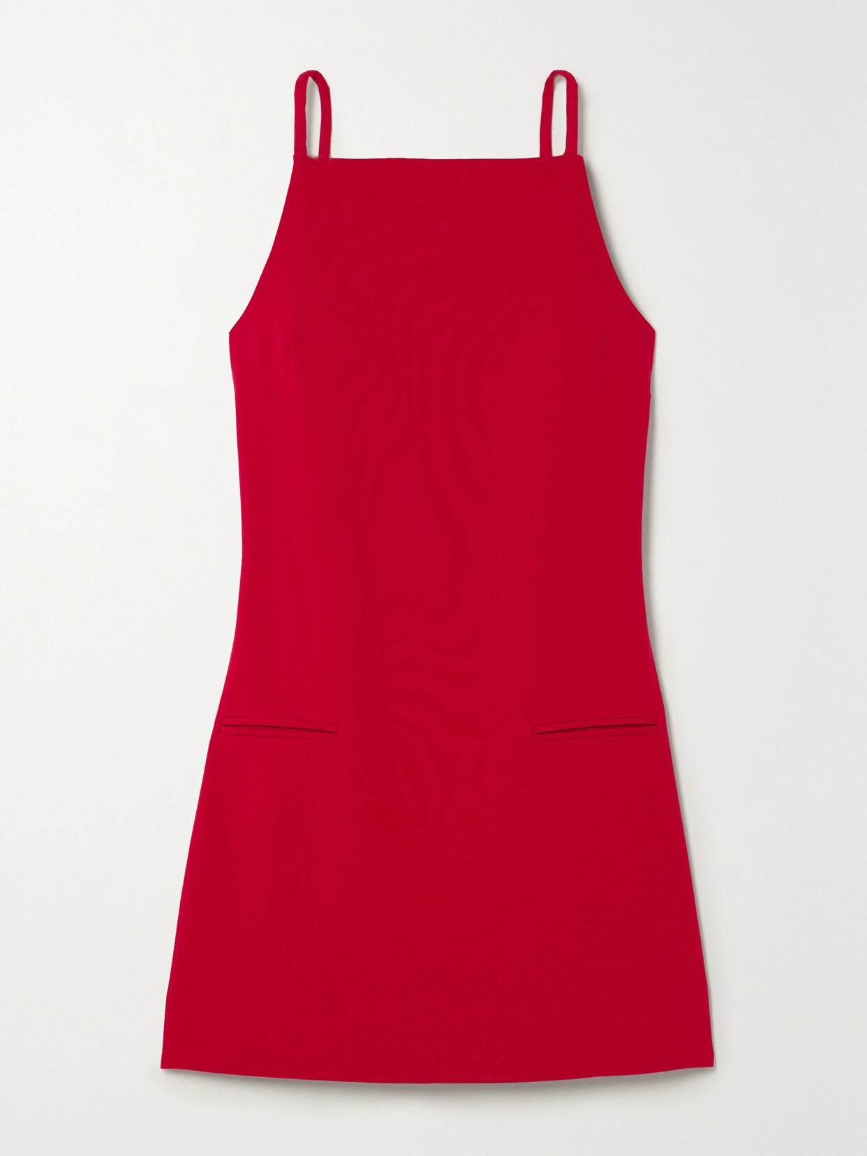 STAUD - Rhythm Crepe Mini Dress - Red