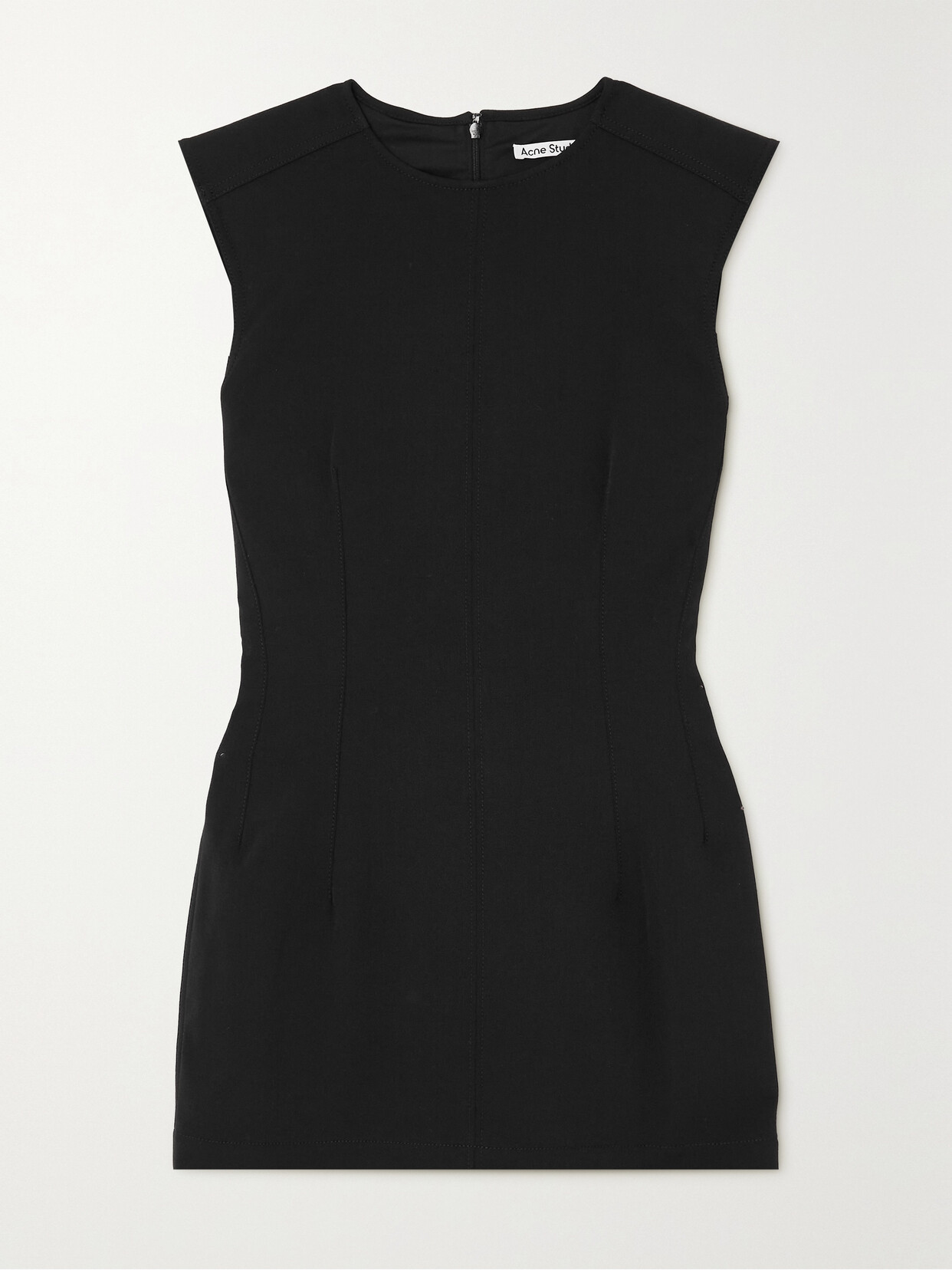 Acne Studios Gabardine Mini Dress In Black