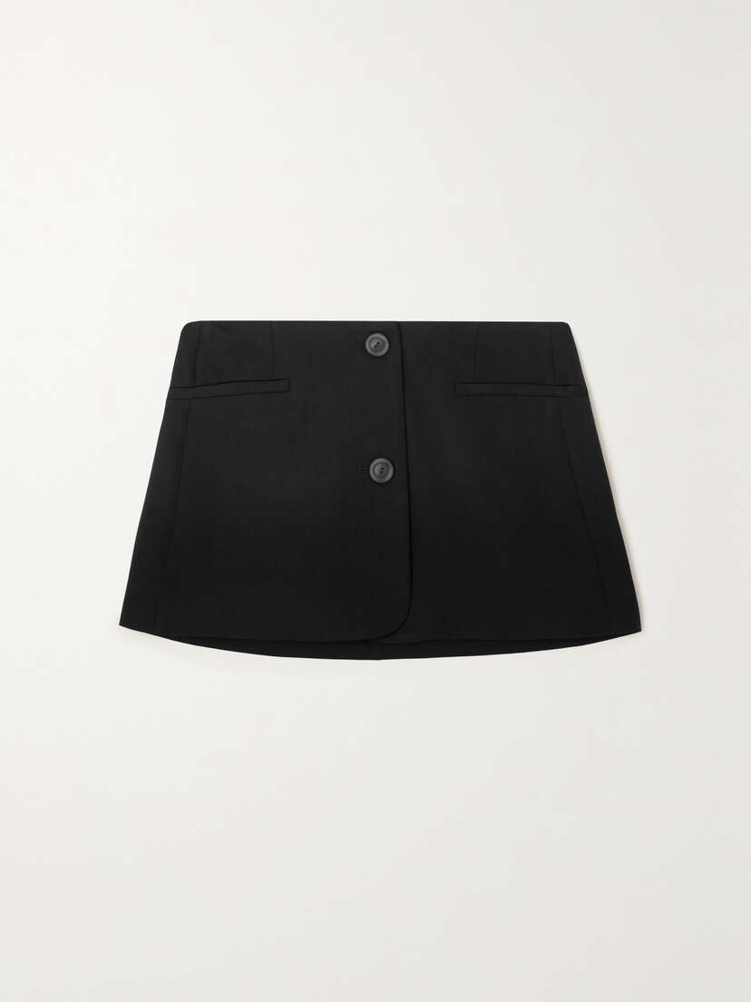 Acne Studios Wool-blend Crepe Mini Skirt