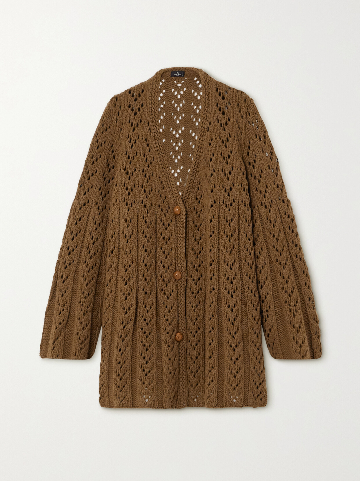 Etro Open-knit Wool Cardigan