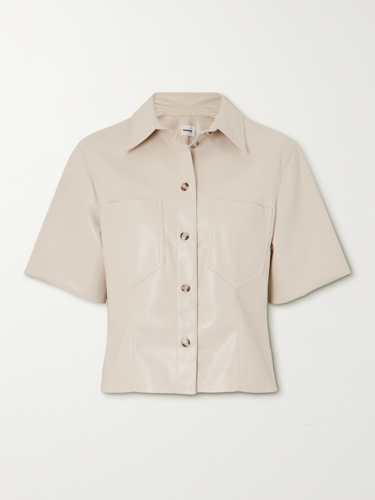 Nanushka - + Net Sustain Sabine Recycled-okobor Shirt - Cream