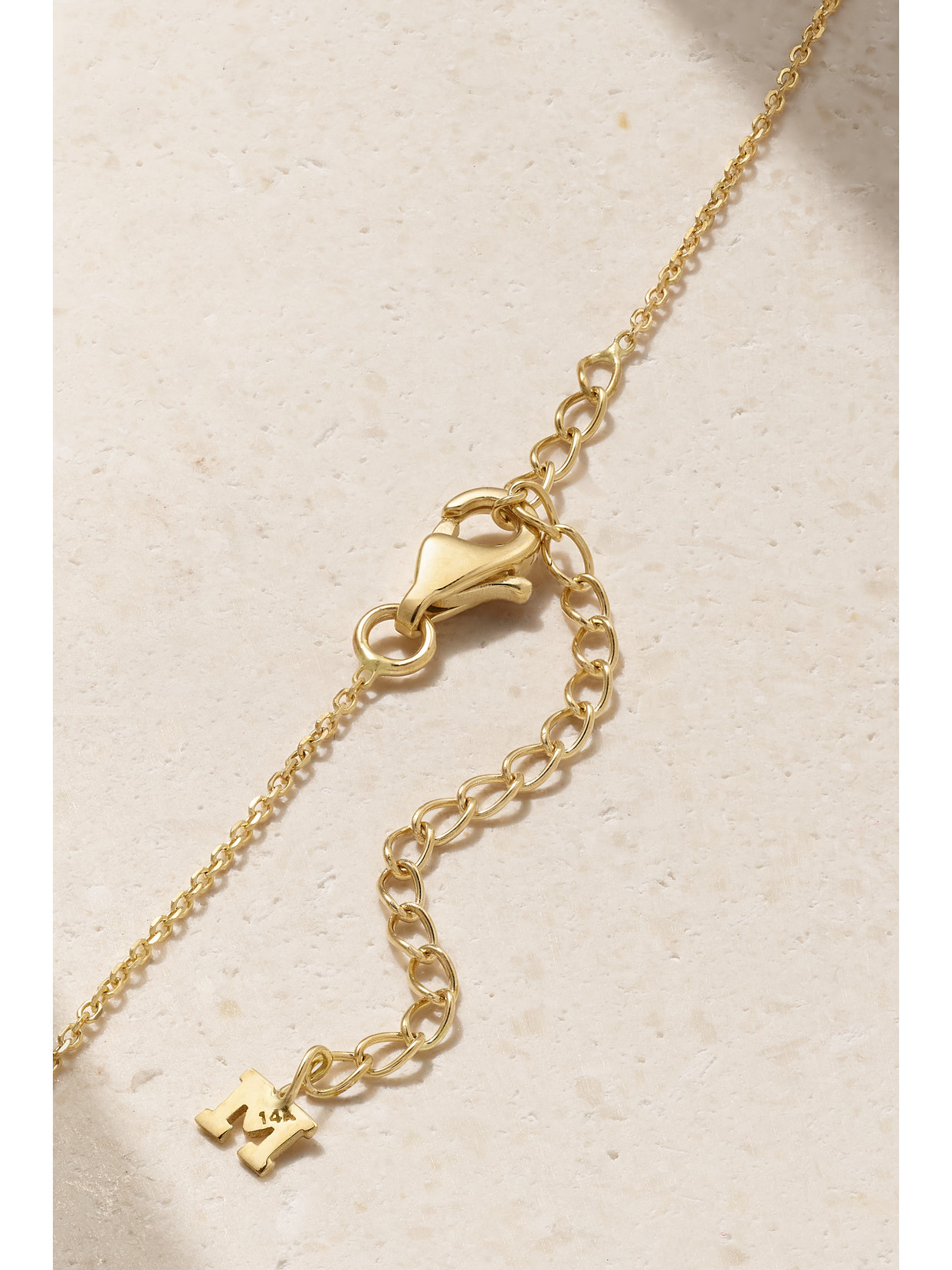 Shop Mateo 14-karat Gold Topaz Necklace