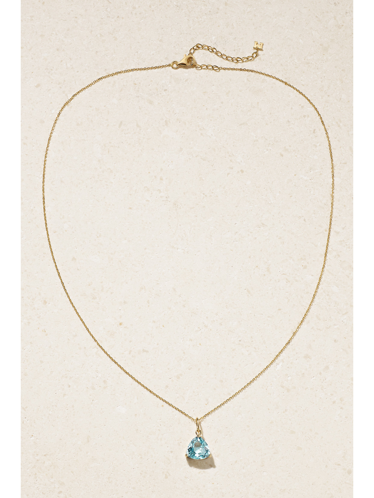 Shop Mateo 14-karat Gold Topaz Necklace