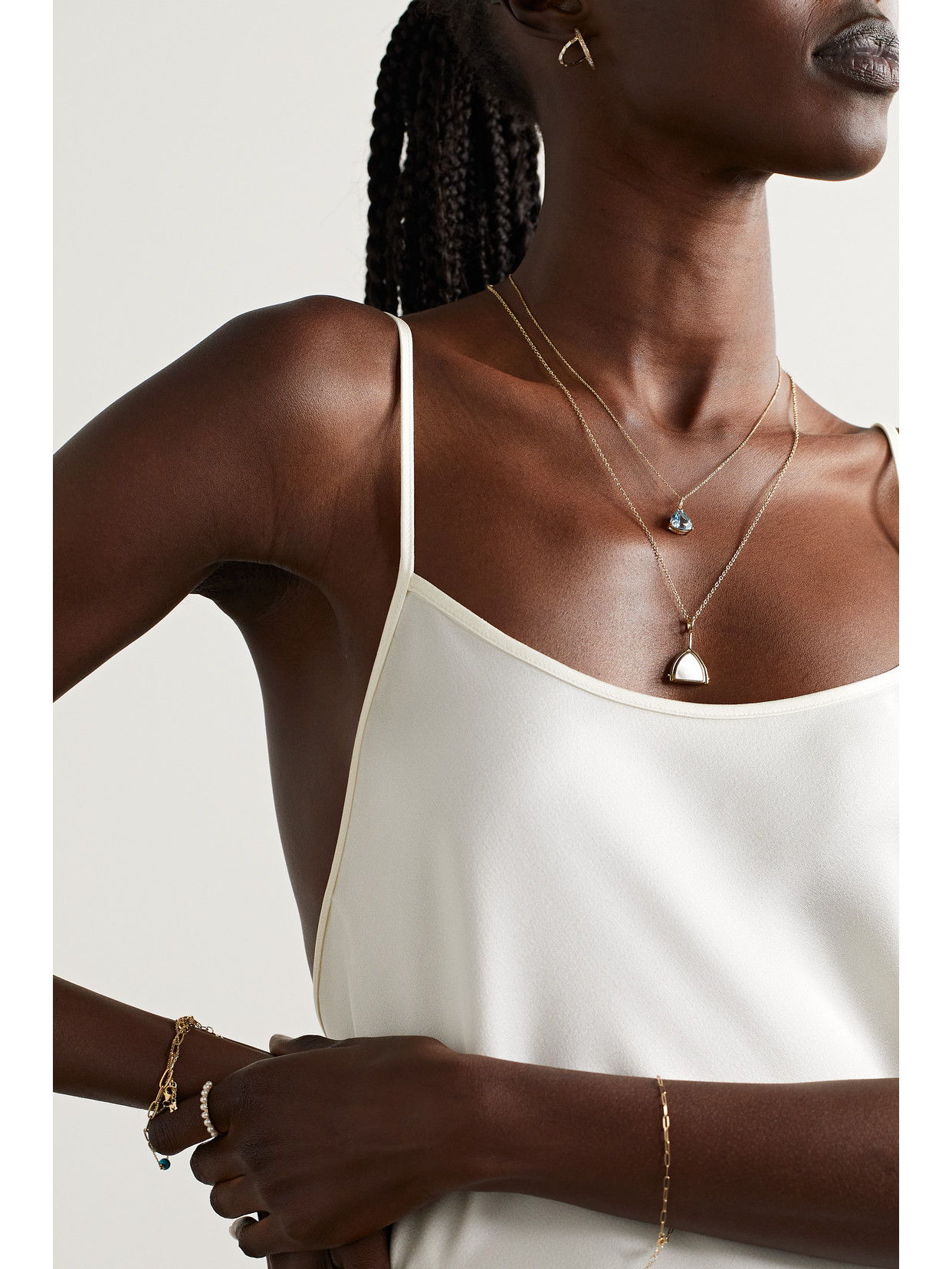 Mateo 14-karat Gold Topaz Necklace In Gold