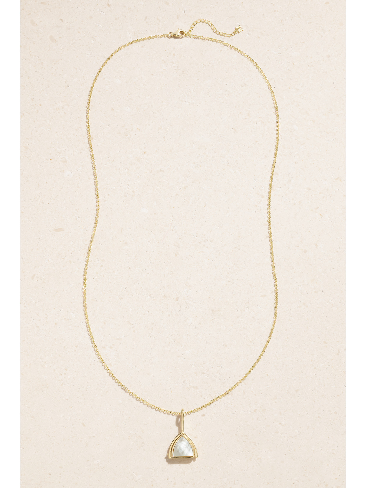 MATEO FLIP 14-KARAT GOLD, PEARL AND DIAMOND NECKLACE