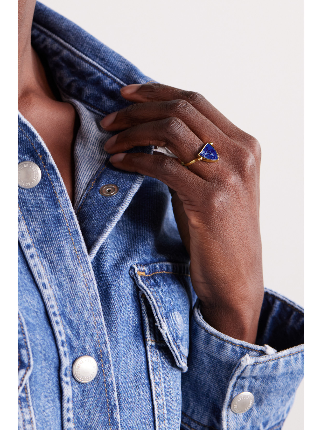Mateo Flip 14-karat Gold, Lapis Lazuli And Diamond Ring In Gold