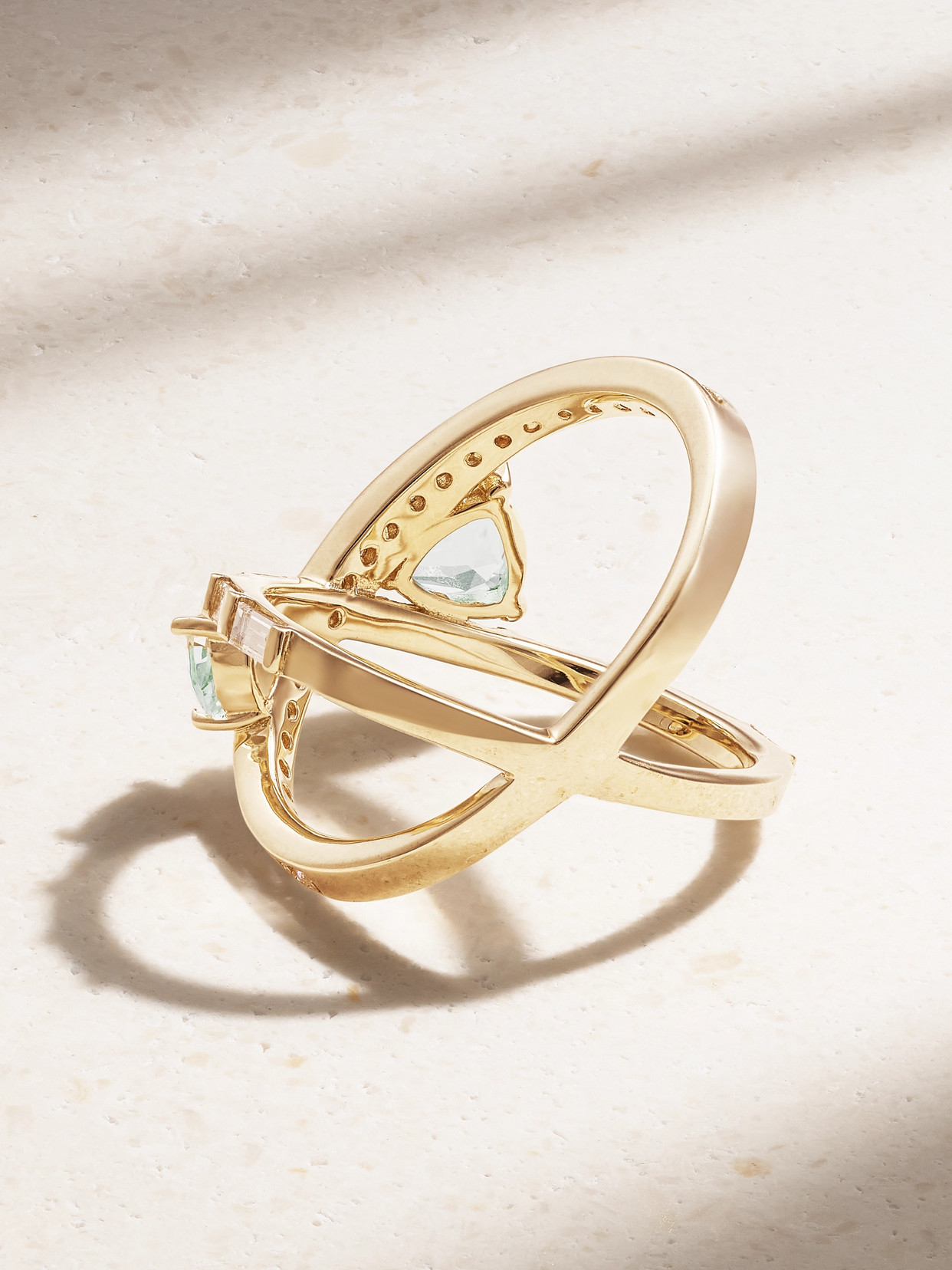 Mateo 14-karat Gold, Diamond And Amethyst Ring In Gold
