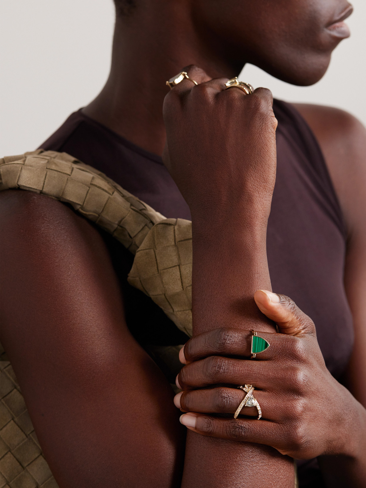 Mateo 14-karat Gold, Diamond And Amethyst Ring In Gold