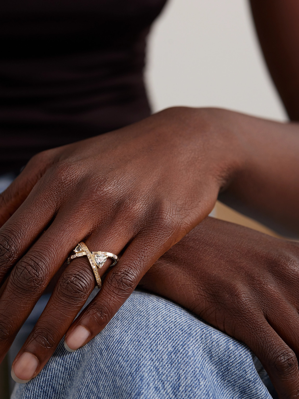 Shop Mateo 14-karat Gold, Diamond And Amethyst Ring